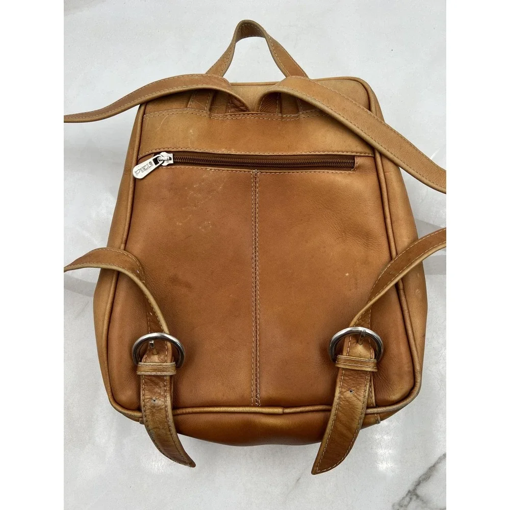 Piel Leather Backpack Purse Women's Tan Handmade in Columbia Genuine Leather